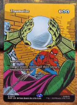 TRAUMATIZE - Marvel Universe Bonus Sheet = Spider-Man - MTG Magic: the Gathering - Image 1
