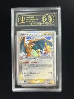 2006 Pokemon Charizard 032/075 HOLO Delta Species Japanese APH Black 10 YO2 - Image 1