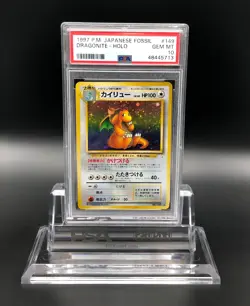 Pokemon Dragonite Japanese Fossil No. 149 PSA 10 Gem Mint Holo - Image 1