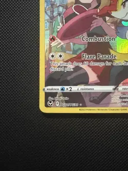Pokemon Braixen TG01 Silver Tempest Trainer Gallery Ultra Rare Full Art Holo NM - Image 2