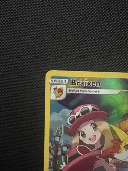 Pokemon Braixen TG01 Silver Tempest Trainer Gallery Ultra Rare Full Art Holo NM - Image 5
