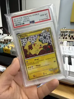 2010 POKEMON PIKACHU WORLD PROMO POLISH PIKACHU HOLO PSA 10 gem mint - Image 1