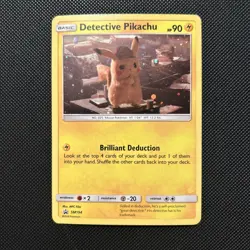 Detective Pikachu SM194 Sun Moon Black Star Holo Promo NM Pokemon TCG 2019 - Image 1