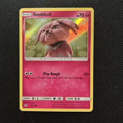 Snubbull 15/18 Holo Common Detective Pikachu Pokemon LP - Image 1