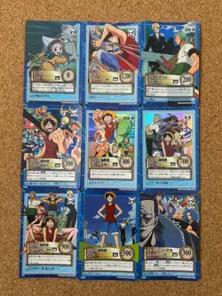 one piece carddass hyper battle Foil Holo anime card 9set 1999~2002 - Image 1