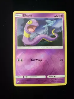Ekans 26/68 Common Reverse Holo Pokemon Card - Hidden Fates - Image 1