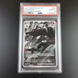PSA 10 Houndoom 066/064 Shrouded Fable IR English Graded Pokemon Card - Image 1