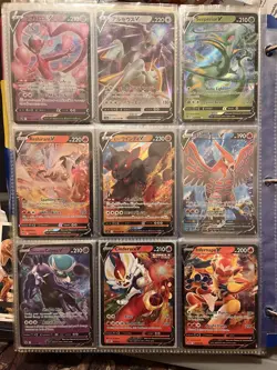 LOT (9) - Pokemon All V RR Full Art,black⭐pro Holo English&Jap Cards very minty - Image 1