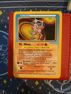 Mr Mime Funskool 2004 India Pokemon Card H 11 Vintage - NM - Image 1