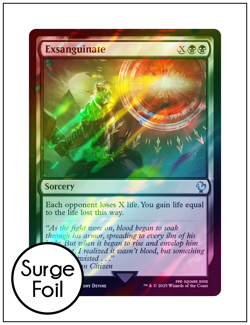 1x Exsanguinate, Surge Foil, Final Fantasy, Magic MTG NM - Image 1