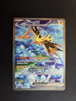 Pokemon TCG Zapdos EX 151 Special Illustration Rare Card 202/165 - Image 1