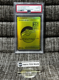 PSA 10 GOLDEN BOX PIKACHU V POKE BALL JAPANESE POKEMON CARD 25TH #001 #002 - Image 5