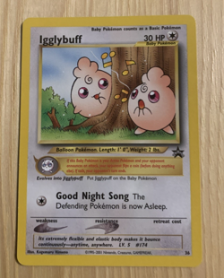 Pokemon - Igglybuff Black Star Promo # 36 NM - Image 1