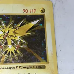 Pokemon Zapdos 16/102 Base Set Shadowless Heavily played see pics - Image 5