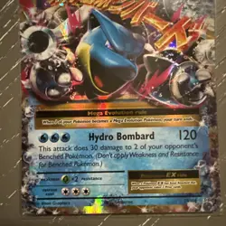 Pokemon TCG M Blastoise EX XY Evolutions 22/108 Ultra Holo Rare - NM - Image 1