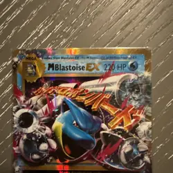 Pokemon TCG M Blastoise EX XY Evolutions 22/108 Ultra Holo Rare - NM - Image 2