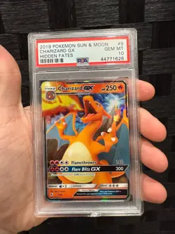 PSA 10 Gem Mint Charizard GX #9 Hidden Fates 2019 Pokemon TCG Sun & Moon - Image 1