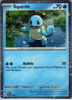 Squirtle SVP 048 - Pokemon SV: Scarlet & Violet Promo - Cosmos Holo (NM) - Image 1