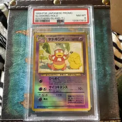 Pokemon Southern Island Slowking Holo 1999 PSA 8 (Japanese) - Image 1