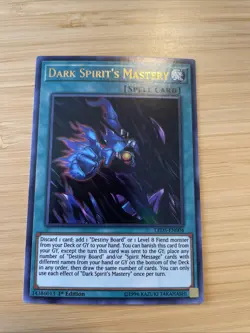 Dark Spirit's Mastery Ultra Rare 1st Edition LED5-EN004 NM YuGiOh - Image 1