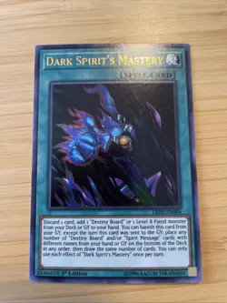 Dark Spirit's Mastery Ultra Rare 1st Edition LED5-EN004 NM YuGiOh - Image 2