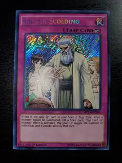 Yu-Gi-Oh! Solemn Scolding MP15-EN186 Secret Rare 1st Edition NM - Image 2