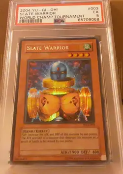 Yu-Gi-Oh! Slate Warrior World Championship 2004 WC4-003 Secret Rare PSA 5 EX - Image 1