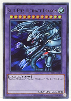 Konami Yugioh Asian-English Blue-Eyes Ultimate Drache ES01-AE019 Ultra Selten - Image 1