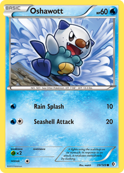 Oshawott 39/149 Common | Boundaries Crossed | Pokemon Card - Image 1