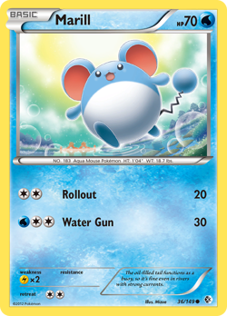 Marill 36/149 Common | Boundaries Crossed | Pokemon Card - Image 1