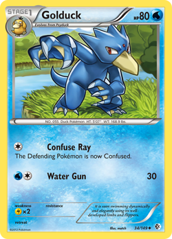 Golduck 34/149 Uncommon | Boundaries Crossed | Pokemon Card - Image 1
