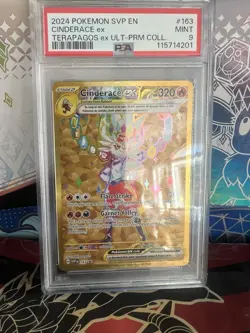 Cinderace ex 163 Sv: Scarlet & Violet Promo Cards Holo PSA 9 - Image 1