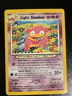 Pokemon TCG Light Slowbro 51/105 Neo Destiny Regular Card LP - Image 1