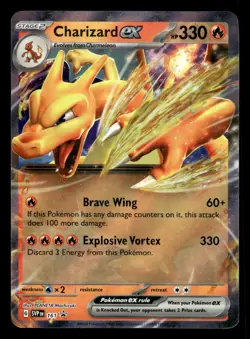 Charizard ex SVP 161 Double Rare Black Star Promo Pokemon Card - Image 1