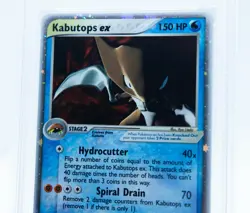 PSA 7 KABUTOPS EX 97/100 Ultra Rare Holo Ex Sandstorm E-Series - Pokemon Card - Image 2