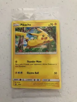 SEALED Pokemon PIKACHU Card BLACK STAR PROMO Set SM04 Target SUN and MOON Launch - Image 1