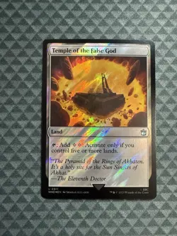 MTG Temple of the False God #0911 Surge Foil Uncommon UB: Doctor Who (WHO) - Image 1