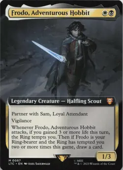 Frodo, Adventurous Hobbit (Extended Art) M Commander: The Lord of the Rings: Tal - Image 1