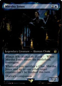 MTG Martha Jones (Extended Art) (Surge Foil) Foil NM Doctor Who - Image 1