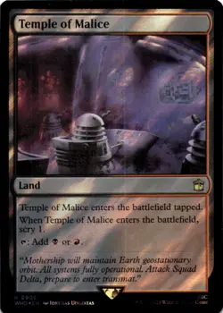 MTG Temple of Malice (Surge Foil) Foil NM Doctor Who Magic 908 - Image 1