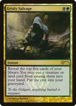 MTG | Grisly Salvage [Friday Night Magic 2013] Foil Near Mint - Image 1