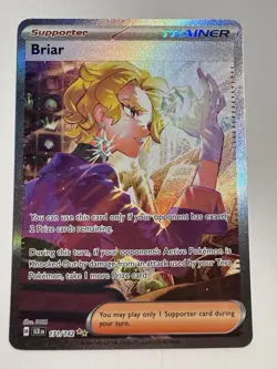 Pokemon TCG Briar Card 171/142 Special Illustration Rare Sv07: Stellar Crown NM - Image 1