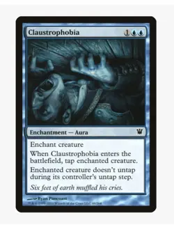 Claustrophobia MTG ISD LP | Pauper EDH Removal Control Lockdown Tap Down Aura - Image 1