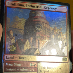 Lindblum, Industrial Regency - Pre-release Foil Stamped Promo- Final Fantasy MTG - Image 2