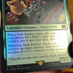 Sazh Katzroy - Pre-release Foil Stamped Promo - Final Fantasy MTG - Image 2