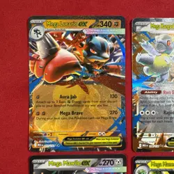 Mega ex (Double Rare) Set of 6 cards - Mega Evolution Pokemon - NM/M - Image 2