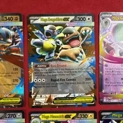 Mega ex (Double Rare) Set of 6 cards - Mega Evolution Pokemon - NM/M - Image 3