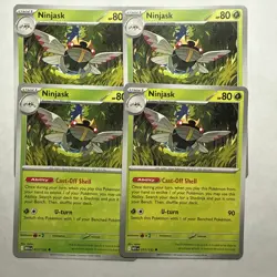 Ninjask x4 (playset) 017/132 Mega Evolution (MEG en) Uncommon NM Pokemon - Image 1