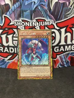 Yugioh Santa Claws PGL2-EN021 Gold Secret Rare 1st Edition NM - Image 1