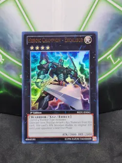 Yugioh Heroic Champion - Excalibur REDU-EN041 Ultra Rare 1st Edition NM - Image 1